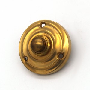 sonnette Art Nouveau en laiton patiné | plaque de sonnette avec bouton de sonnette| sonnette ancienne P9241
